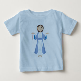 Mary mit Rosary Baby T-shirt