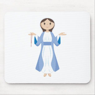Mary mit Rosary Mousepad