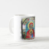 Mary Mother, Baby Jesus Orthodox Icon Tasse (Vorderseite Links)