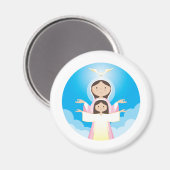 Mary Mother of God Magnet (Vorderseite/Rückseite)