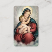 Mary Mother of God Prayer Card Visitenkarte (Vorderseite)