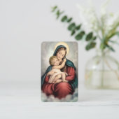 Mary Mother of God Prayer Card Visitenkarte (Stehend Vorderseite)