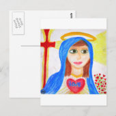 Mary, Mutter der Liebe Postkarte (Vorne/Hinten)
