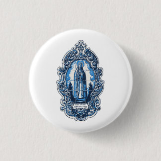 Mary Mutter von Jesus, Fatima. katholisches Kissen Button