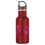 Mary, Name, Logo, Mädchen wiederverwendbare Wasser Edelstahlflasche (Rückseite)