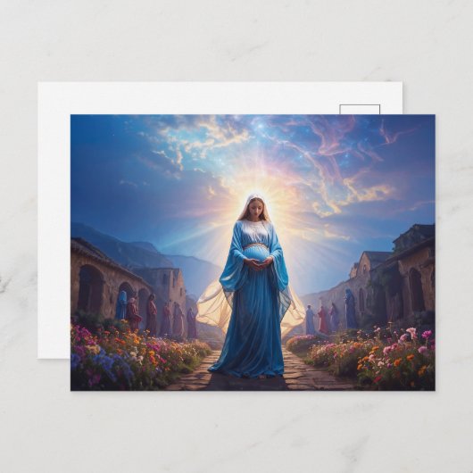 Mary of Nazareth Walking Alone Postkarte (Vorne/Hinten)