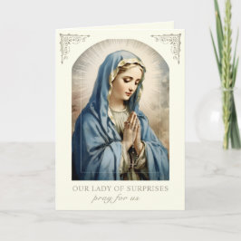Mary Our Lady of Surprises Gebet katholisch Karte