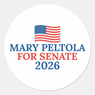 Mary Peltola für den Senat 2026 Alaska-Wahl Runder Aufkleber