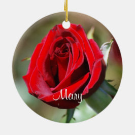 Mary Personalisiert Rote Rose Ornament