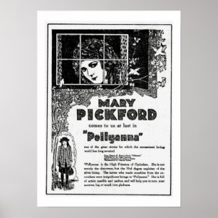 Mary Pickford Pollyanna Movie Ad Print Poster