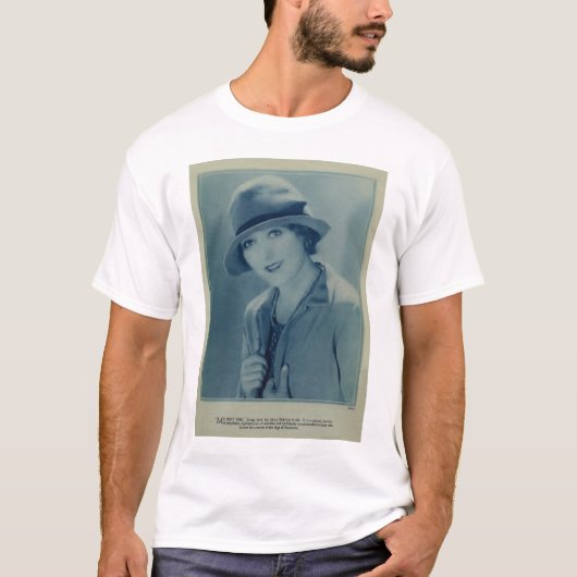 Mary Pickfordporträt 1928 mit Hut T-Shirt (Vorderseite)