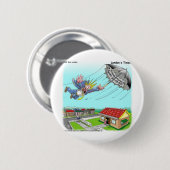 Mary Poppins Umbrella Funny Gifts T-Shirts etc Button (Vorne & Hinten)