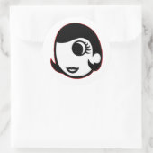 Mary Prankster Runder Aufkleber (Tasche)