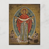 Mary Protector Theotokos Postkarte (Vorderseite)