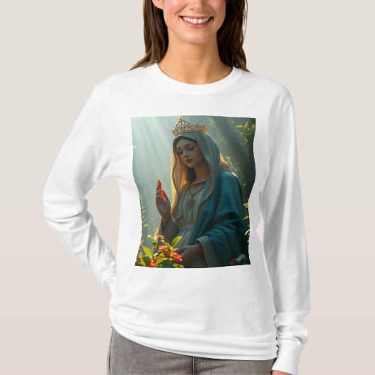 Mary Queen of Heaven Women's Long Sleeve T-Shirt (Vorderseite)