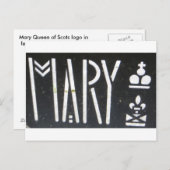 Mary Queen of Schotten Logo in Zaun bei Provand's  Postkarte (Vorne/Hinten)