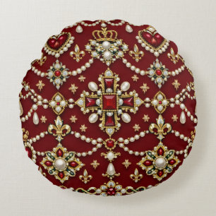 Mary Queen of Scots Inspiriertes Design Magisches  Rundes Kissen