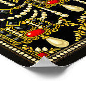 Mary Queen of Scots Jewells Inspired Design  Poster (Ecke)