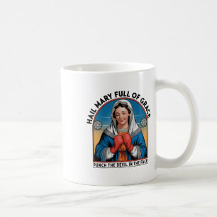 Mary Religious Boxing T-Shirt Funny Christlich Pun Kaffeetasse