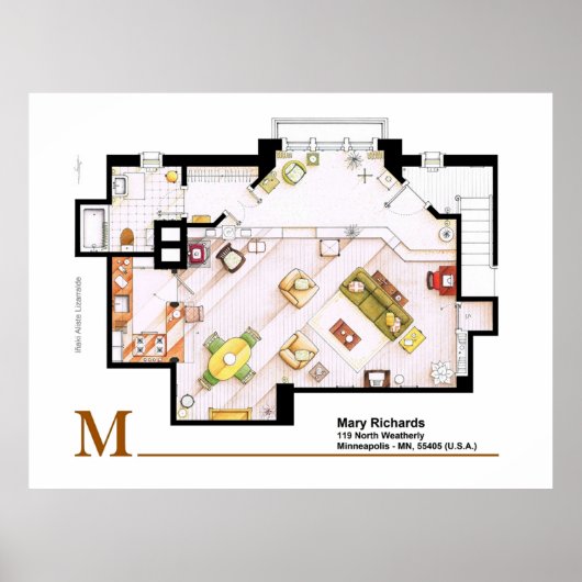 Mary Richards apt von der Mary Tyler Moore Show Poster (Vorne)