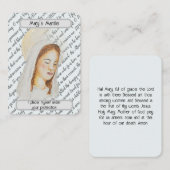 Mary’s Prayer Card Visitenkarte (Vorne/Hinten)
