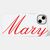 Mary - schöne iPhone Case (Rückseite (Horizontal))