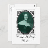 Mary Shelley Postkarte (Vorne/Hinten)