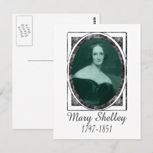 Mary Shelley Postkarte (Vorne/Hinten)