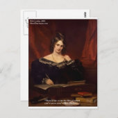 Mary Shelly "Liebe Niemals gesehen" Geschenke & Ka Postkarte (Vorne/Hinten)