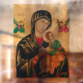 MARY "STAINED GLASS BABY JESUS FENSTER CLING FENSTERAUFKLEBER (Blatt 2)