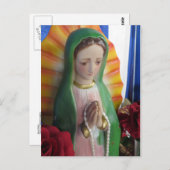 Mary Statue Postkarte (Vorne/Hinten)