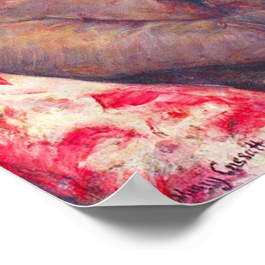 Mary Stevenson Cassatt-A Tasse Tee Poster (Ecke)