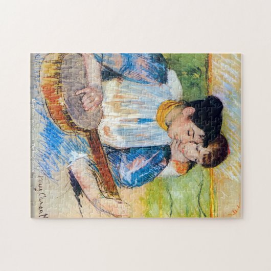 Mary Stevenson Cassatt - die Banjolektion - Puzzle (Horizontal)
