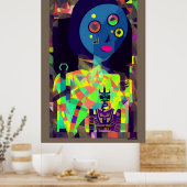 Mary Sue mit ihrer Cyber-Liebe True Poster (Küche)