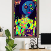 Mary Sue mit ihrer Cyber-Liebe True Poster (Heimbüro)