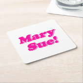 Mary Sue! Rechteckiger Pappuntersetzer (angewinkelt)