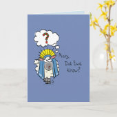 Mary tat Mutterschaf kennen - lustige Karte (Gelbe Blume)