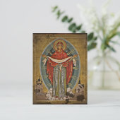 Mary the Protector Theotokos Postkarte (Stehend Vorderseite)