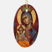Mary - THEOTOKOS Keramik Ornament (Rechts)