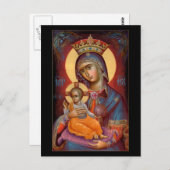 Mary - THEOTOKOS Postkarte (Vorne/Hinten)