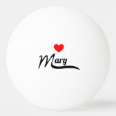 Mary Tischtennisball (Vorderseite)