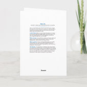 Mary Tyler Moray Ermutigungskarte Karte (Rückseite)