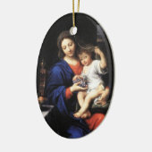 Mary-u. Baby-Jesus-Verzierung Keramik Ornament (Links)