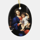 Mary-u. Baby-Jesus-Verzierung Keramik Ornament (Hinten)