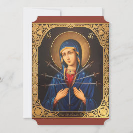 Mary unakulates Herz Karfreitags Ostern Feiertagskarte