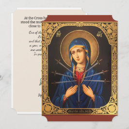 Mary unakulates Herz Karfreitags Ostern Feiertagskarte