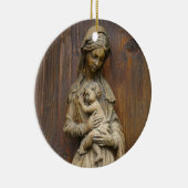 Mary und Baby Jesus Keramikornament (Rechts)