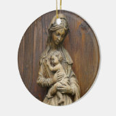 Mary und Baby Jesus Keramikornament (Links)