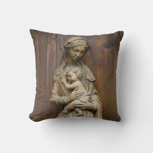 Mary und Baby Jesus Kissen (Vorderseite)