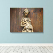 Mary und Baby Jesus Leinwanddruck (Insitu (Holzboden))